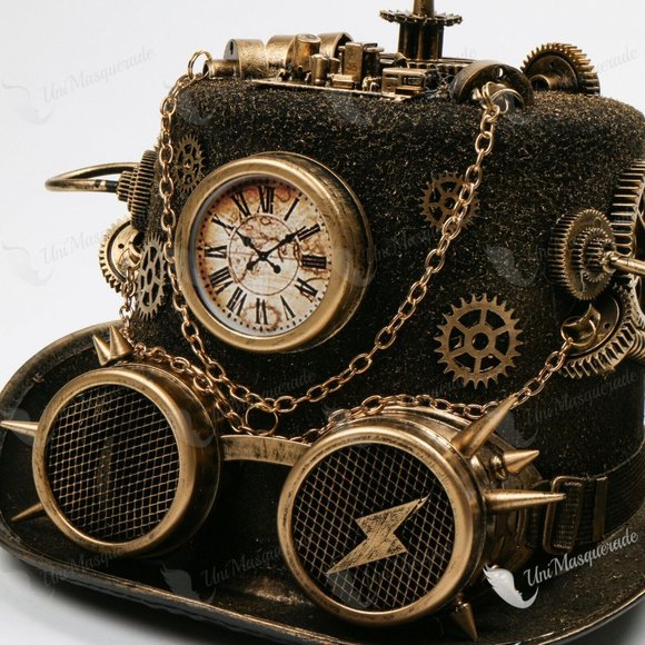 Attitude Studio Gold Steampunk Time Traveler - Picture 5 of 5